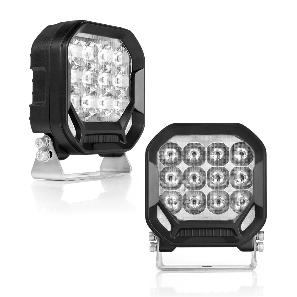 Agrieyes 2-in-1 LED Truck Work Light & Amber Strobe: 2400LM High-Intensity Off-Road Beacon