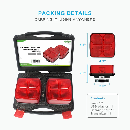 Rechargeable Wireless Remote Control Trailer Lights for Trucks