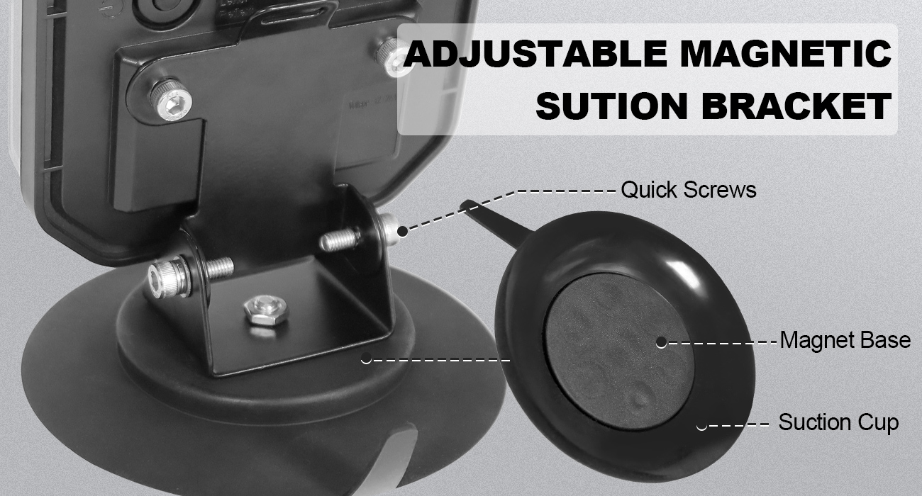 Industrial strength magnetic base for trailer lights