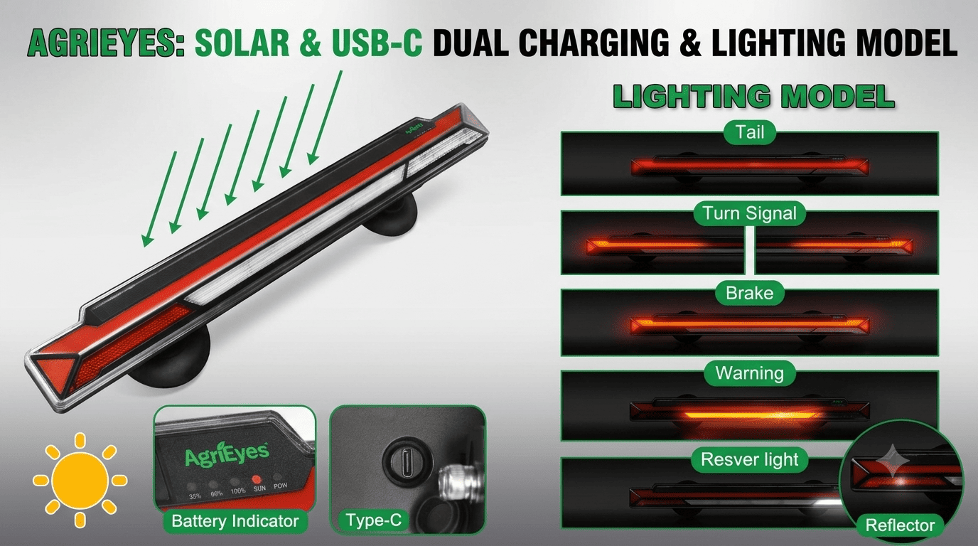 Solar wireless tow light bar vs traditional wired lights