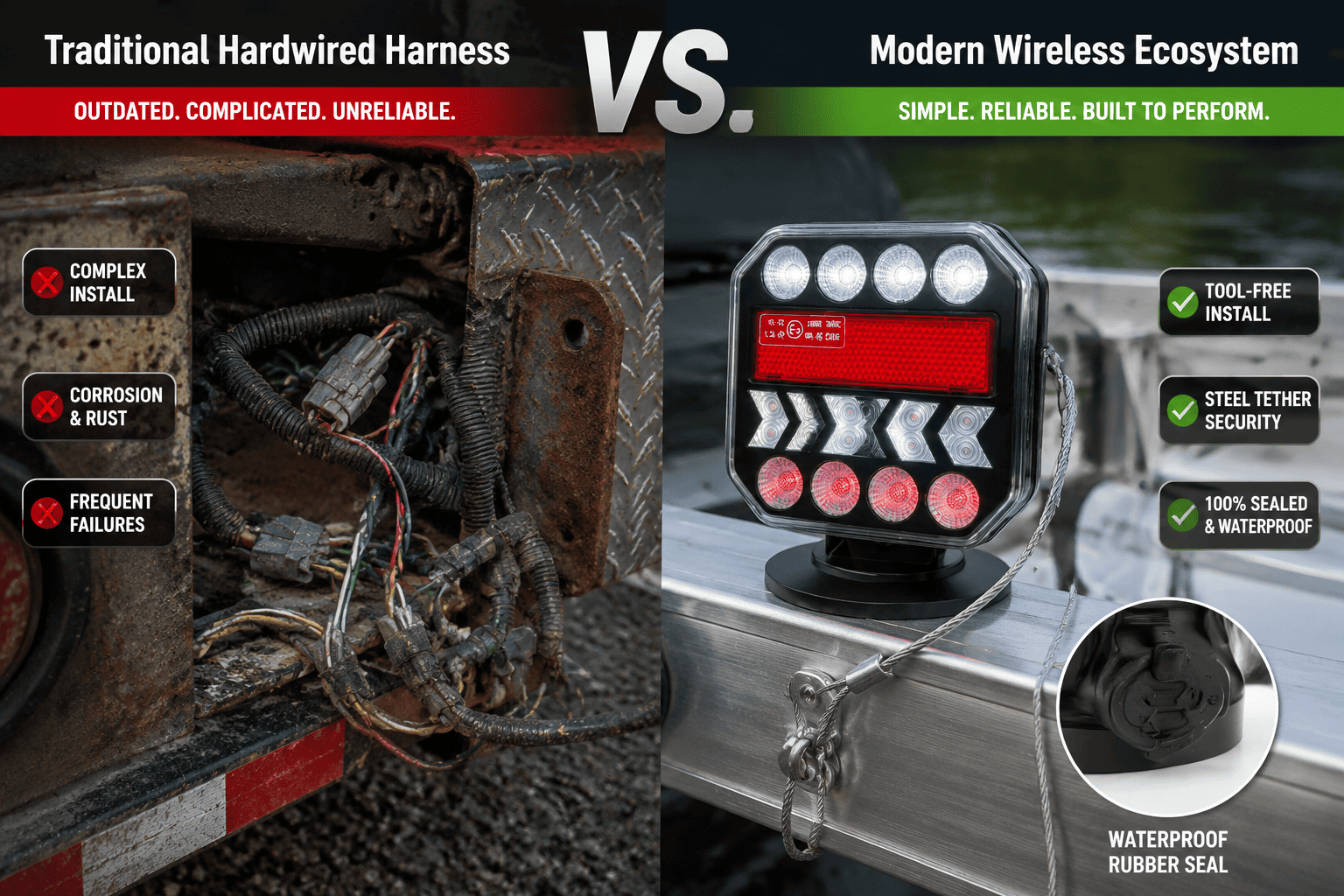 Wired trailer lights installation overview